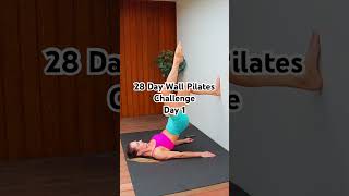 28 Day Wall Pilates challenge  Day 1 wallpilates [upl. by Cortney]