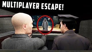 Granny Horror Game Multiplayer  CAR ESCAPE ENDING Granny Horror Game Online Roleplay [upl. by Akilegna545]