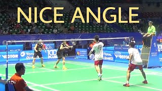 Fast Game by Kevin Sanjaya Sukamuljo amp Marcus Fernaldi Gideon  Nice Angle Camera Badminton [upl. by Asiret]