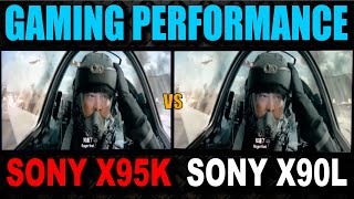 Sony X95K vs Sony X90L  Sony X95K TV Review  Sony Mini LED vs Full Array  Sony X90L PS5 [upl. by Lilahk]