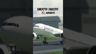 Smooth takeoff aviation americanairline airport trending trendingshorts trendingvideo [upl. by Izawa48]