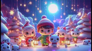 quotTwo Little Snowflakes A Winter Wonderland Adventurequot Cartoon Nursery Song with Lyrics [upl. by Alletse]