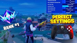 NEW BEST Controller SETTINGS  Sensitivity in Chapter 5 Season 4 ⚙️ 👑 Fortnite Gameplay [upl. by Sotsirhc]