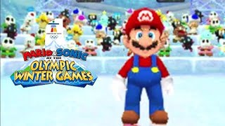 Mario and Sonic at the Olympic Winter Games DS  Party Games All Modes [upl. by Sanjiv]