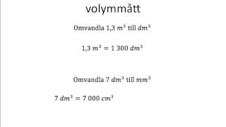 Att omvandla mellan olika volymmått [upl. by Landau]