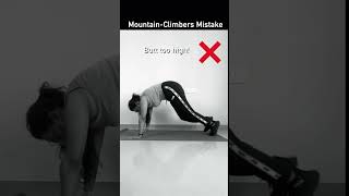 How to Do Mountain Climbers  The Right Way  Mountain Climber wrong ❌  shorts youtubeshorts [upl. by Ayalahs901]