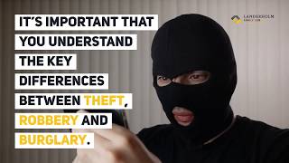 What Is the Difference Between Theft Robbery and Burglary [upl. by Ennairac]