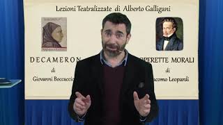 Lezioni Teatralizzate ON LINE di Alberto Galligani  DECAMERON e OPERETTE MORALI [upl. by Ollayos28]