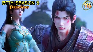 BTTH SEASON 5 EPISODE 116 PREVIEW  XIAO YAN BERTEMU XUN ER [upl. by Mechling]