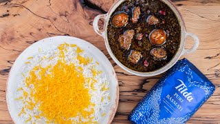 Chef Hami Sharafi cooks Ghormeh Sabzi with Tilda Pure Basmati [upl. by Eet637]