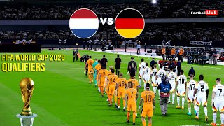 Netherlands vs Germany  FIFA World Cup 2026™ Qualifiers  Full Match  Realistic PES Gameplay [upl. by Chiarra170]