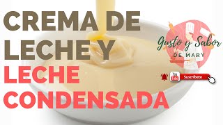 Crema de leche y leche condensada casera y económica [upl. by Hen]