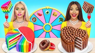 Cake Decorating Challenge  Chocolate Vs Real Food Competition by Candy Land [upl. by Eitsirk246]