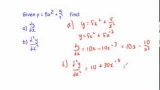 Second Order Derivatives [upl. by Rafael]