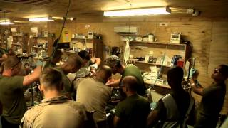 Navy Hospital Corpsmen Help Care for Marines in Afghanistan [upl. by Wilda694]