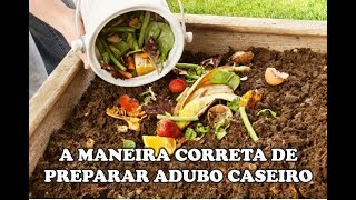 Como fazer adubo orgânico de restos vegetais [upl. by Celinka]