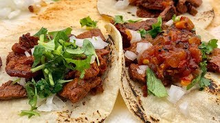 How to make Steak Tacos in a skillet  AKA the World Best Tacos [upl. by Pleione]