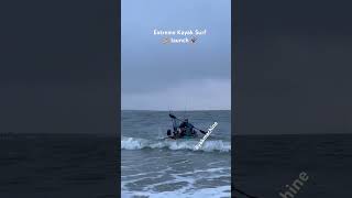 Extreme Kayak Surf Launch kayakfishing kayak kayaking fyp foryou viralvideo viralshort fy [upl. by Sirron]