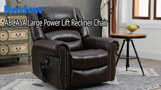 ABCASA Large Power Lift Recliner Chair Review  Watch before you buy [upl. by Yelra944]