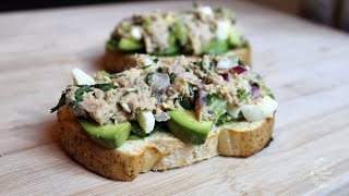 Tuna Salad Toast Recipe  The Sweetest Journey [upl. by Un]