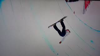 Snowboarding Fall  Yuto Totsuka Halfpipe Crash  PyeongChang 2018 Olympic Winter Games [upl. by Moberg]