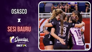 Osasco X Sesi Bauru  MELHORES MOMENTOS  Superliga BET7K Feminina 2324 [upl. by Aenahs]