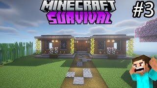 I Made THE ULTIMATE MANSION In Minecraft  MINECRAFT Survival Series 3 [upl. by Aratahc670]