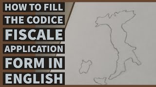 How to fill the Codice Fiscale Application form in English [upl. by Hameean]