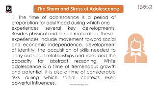 Unit 6 Adolescence  The Storm and Stress at Adolescence HSC [upl. by Daney]