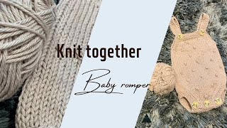 Knitted baby romper How to knit baby clothes How to knit romper for baby Knitting for the newborn [upl. by Farra]