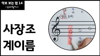 사장조 계이름  음이름  악보보는법 14 [upl. by Joanne]