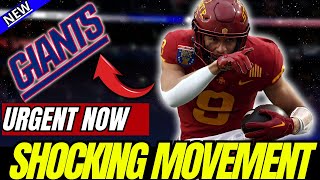 🚨GIANTS SHOCKING MOVEMENT SURPRISES THE ENTIRE NFL😱 NEW YORK GIANTS NEWS TODAY NFL NEWS TODAY [upl. by Hilly]