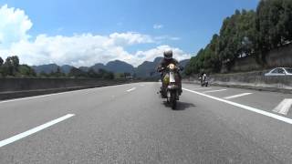 Lambretta Thailand SX200 Run by Sony Action Cam HDRAS100V [upl. by Nolham]