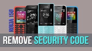 How to remove security code Nokia 150 RM1190 [upl. by Llirpa]