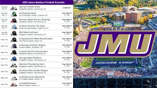 James Madison Football 2024 Schedule Preview amp Prediction [upl. by Adniram408]