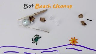 Ozobot Earth Day Challenge  Bot Beach Cleanup [upl. by Mendy]