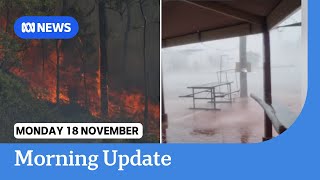 Storms lash NSW and bushfires in western Victoria  ABC NEWS [upl. by Benton]