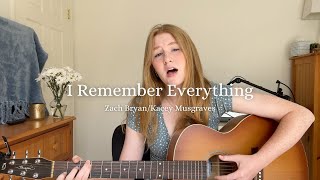 I Remember Everything  Zach BryanKacey Musgraves acoustic cover by Rosie [upl. by Eveiveneg]