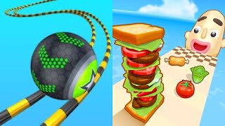 Going Balls vs Sandwich Runner  All Level Gameplay AndroidiOS  NEW MOD APK MEGA UPDATE GAMEPLAY [upl. by Dugan]