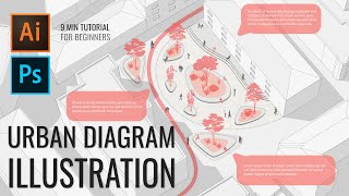 How to Create This Urban Diagram Under 10 Minutes  Site Diagram Illustrator Tutorial [upl. by Arata]