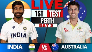 India vs Australia LIVE Cricket Score 1st Test day 2  Live Score amp Commentary  IND vs AUS BGT 2024 [upl. by Pelpel]