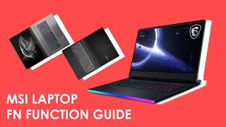 MSI Laptop Keyboard FN Function Guide [upl. by Atiuqrehs833]