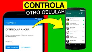 Como CONTROLAR y ver la PANTALLA de otro CELULAR desde mi TELÉFONO Android con Teamviewer 💚 FÁCIL [upl. by Bank]