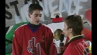 Mike Ribeiro en entrevue au tournoi PeeWee de Québec [upl. by Akirej889]