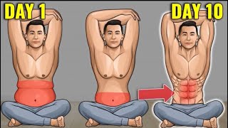 10 days 10 sitting exercises no situps to lose belly fat [upl. by Barling811]