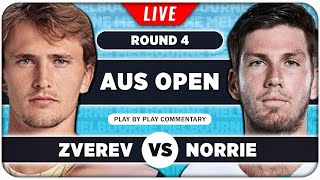 ZVEREV vs NORRIE • Australian Open 2024 R4 • LIVE Tennis PlaybyPlay Stream [upl. by Retsof427]