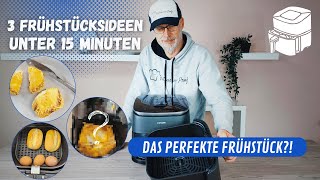 10 Minuten zum perfekten Frühstück ✅ 3 blitzschnelle EiRezepte mit der Heißluftfritteuse [upl. by Ernest722]