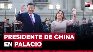 Presidenta Dina Boluarte recibe a su homólogo de China Xi Jinping en Palacio de Gobierno [upl. by Domenic]