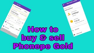 How to buy and sell Phonepe gold [upl. by Akived]