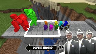 Coffin Meme quotAmong Usquot Traps Edition Part 4  Minecraft [upl. by Ahsiekim422]